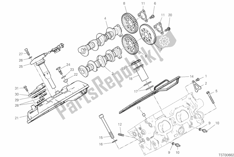 Todas as partes de Cabeça Traseira - Sistema De Cronometragem do Ducati Streetfighter V4 Thailand 1103 2020